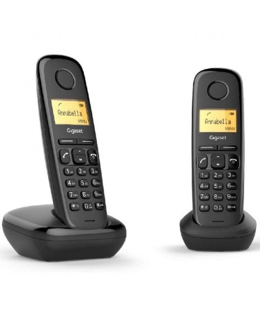 Teléfono inalámbrico gigaset a270/ pack duo/ negro
