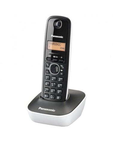 Teléfono inalámbrico panasonic kx-tg1611/ negro y blanco