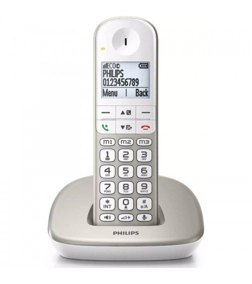 Teléfono inalámbrico philips xl4901s/23/ plata y blanco
