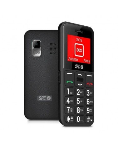 Teléfono móvil spc fortune 2 pocket edition para personas mayores/ negro