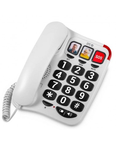 Teléfono spc confort numbers 2/ blanco