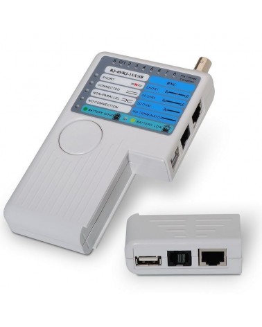 Tester aisens a142-0313 para rj11-rj12-rj45/ usb/ coaxial
