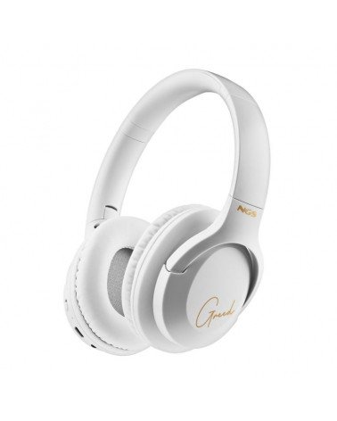 Auriculares inalámbricos ngs artica greed/ con micrófono/ bluetooth/ blanco