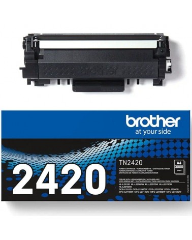 Tóner original brother tn-2420 alta capacidad/ negro