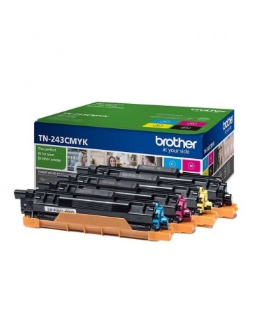 Tóner original brother tn-243cmyk multipack/ cian/ magenta/ amarillo/ negro