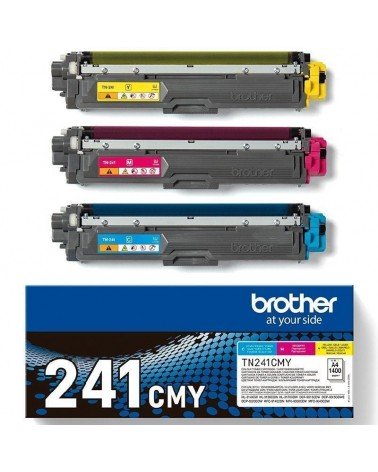 Tóner original brother tn241cmy multipack/ cian/ magenta/ amarillo