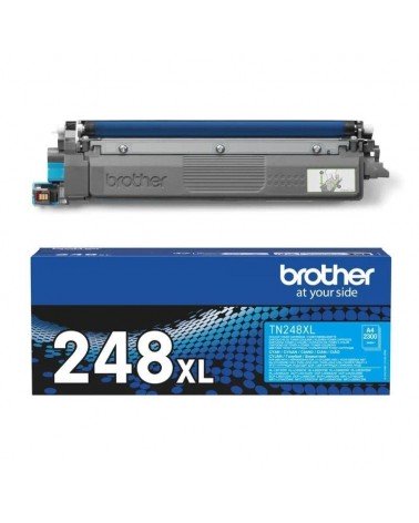 Tóner original brother tn248xlc alta capacidad/ cian