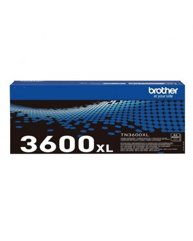 Tóner original brother tn3600xl alta capacidad/ negro