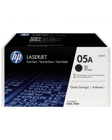 Tóner original hp nº05a multipack/ 2x negro