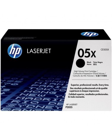 Tóner original hp nº05x xl alta capacidad/ negro