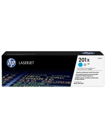 Toner original hp nº201x xl alta capacidad/ cian