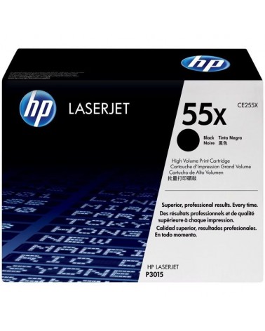 Tóner original hp nº55x xl alta capacidad/ negro