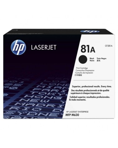 Tóner original hp nº81a/ negro