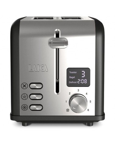 Tostador laica hi1000l/ 880w/ negro y plata