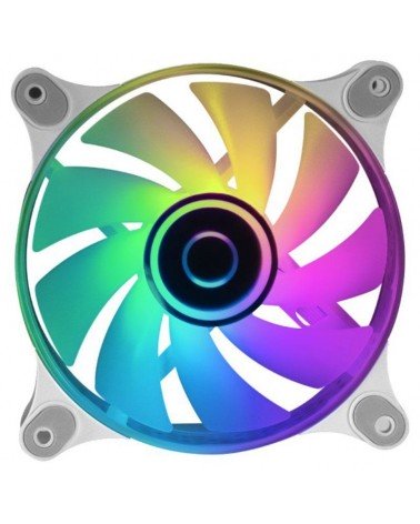 Ventilador mars gaming mf-3d/ 12cm/ argb/ blanco