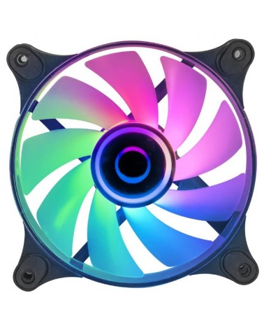 Ventilador mars gaming mf-3d/ 12cm/ argb/ negro