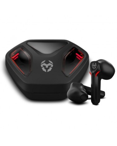 Auriculares bluetooth krom kall con estuche de carga/ autonomía 4h/ negros
