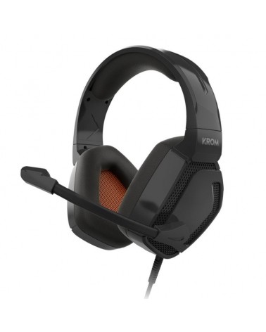 Auriculares gaming con micrófono krom kopa pro/ jack 3.5/ negros