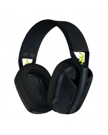 Auriculares gaming inalámbrico con micrófono logitech g435/ bluetooth/ negro y amarillo fluorescente