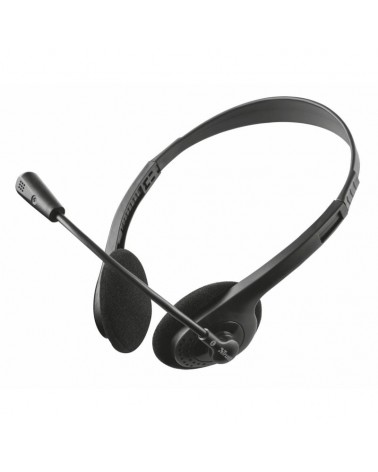 Auriculares trust primo chat/ con micrófono/ jack 3.5/ negros
