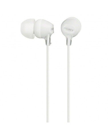 Auriculares intrauditivos sony mdrex15lpw/ jack 3.5/ blancos