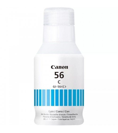 Botella de tinta original canon gi-56/ cian