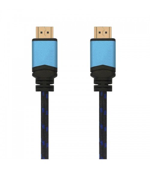 Cable hdmi 2.0 4k aisens a120-0356 v2/ hdmi macho - hdmi macho/ hasta 10w/ 2250mbps/ 1m/ negro/ azul