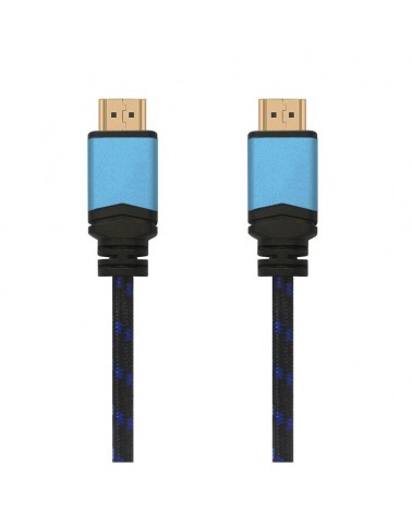 Cable hdmi 2.0 4k aisens a120-0356 v2/ hdmi macho - hdmi macho/ hasta 10w/ 2250mbps/ 1m/ negro/ azul