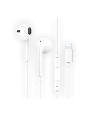Auriculares intrauditivos tech one tech eartech hip tec1201/ con micrófono/ lightning/ blancos
