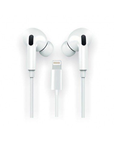 Auriculares intrauditivos tech one tech eartech hop tec1202/ con micrófono/ lightning/ blancos
